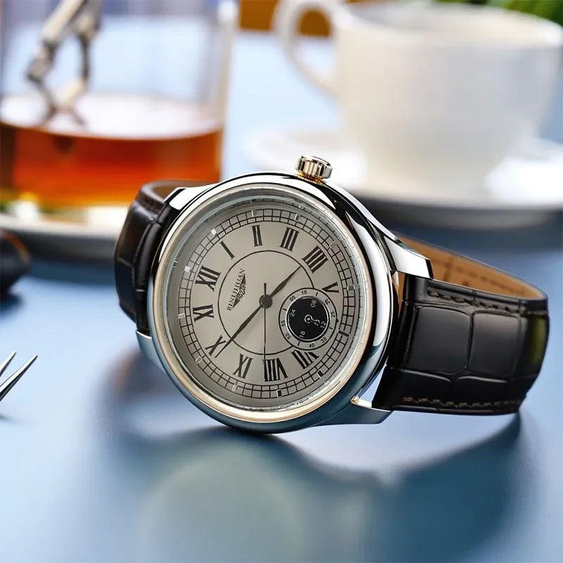Top Brand Man Wristwatch Luxury Business Waterproof Men Watch For Men Quartz Clock Leather Men's Watches reloj Handsome 2025 New
