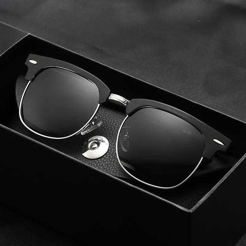 Classic UV Protection Summer Sunglasses for Men Oval Frame Driving Eyewear for Women