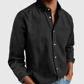 New Hot Sale Of The Season Men's Long Sleeve Collared Shirt Casual Independent Station Apparel Comfortable Fit Spring Autumn Wea