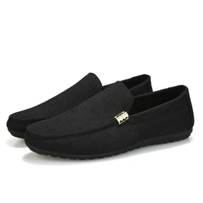Men Casual Shoes Canvas Slip On Loafers for Male Luxury Dress Driving Shoes Formal Wedding Party Flats Plus Size