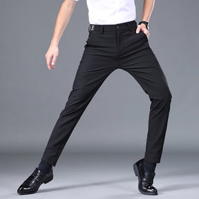 2025 Spring Summer Ultra-thin Men's Stretch Slim Straight Casual Pants High Quality Fashion Breathable Golf Sports Trousers
